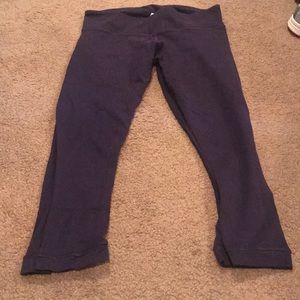Dark Purple Cropped Lululemon Leggings